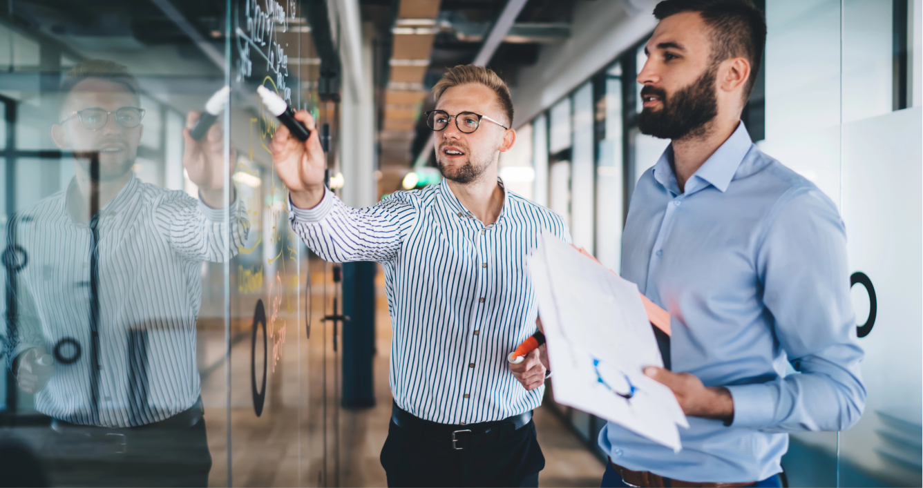 Team collaborating on managed IT solutions