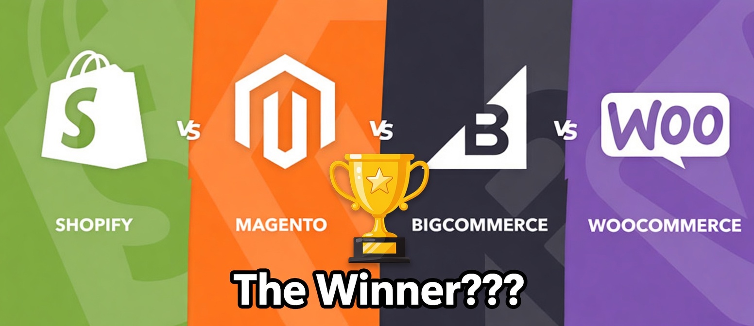 Shopify vs Magento vs BigCommerce vs WooCommerce — 2026 platform comparison